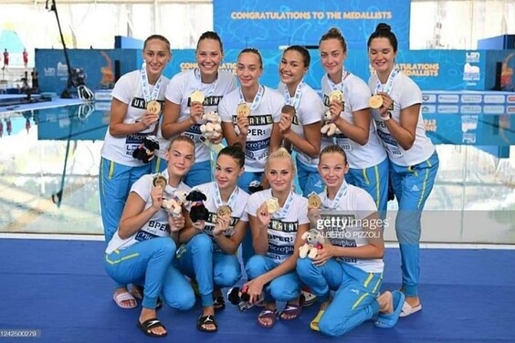 Синхроністки збірної команди України здобули шосте  "золото" чемпіонату Європи з водних видів спорту