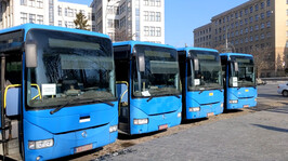 До Харківщини від уряду Естонії прибули 11 сучасних автобусів