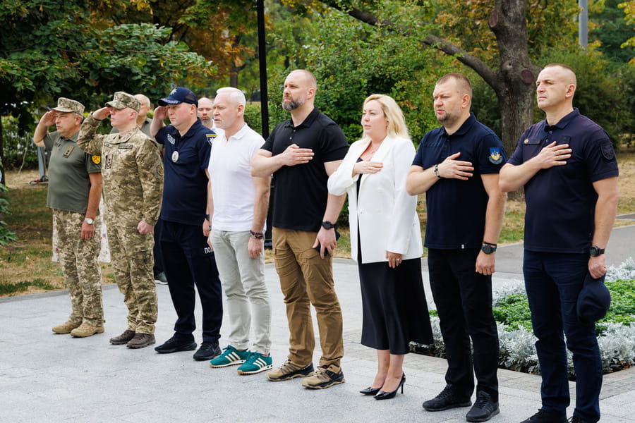 Олег Синєгубов взяв участь в урочистостях з нагоди Дня державного прапора