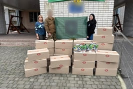 Дітям захисників на Харківщині передали солодкі подарунки