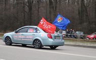 У Харкові урочисто зустріли учасників автоколони Міжнародного громадського проекту «Наша Велика Перемога»