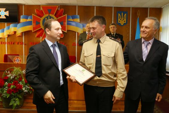 Ігор Райнін привітав харківських рятувальників з професійним святом
