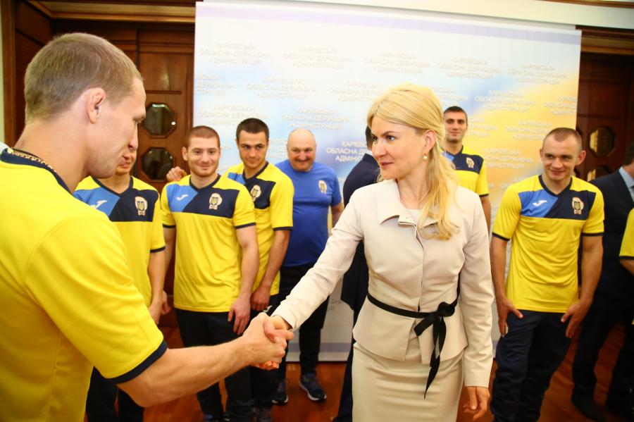 Юлія Світлична зустрілася з представниками національної збірної з боксу