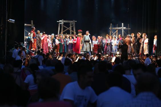 В Коломаку відбулася прем’єра опери «Мазепа» у форматі open air