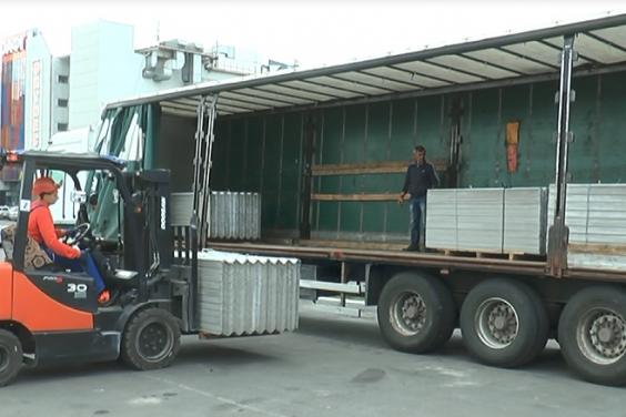 До Вінниці з Харківської області відправили вантаж з будматеріалами