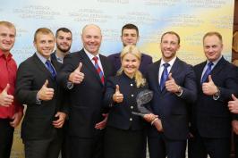 Голова ХОДА зустрілася зі спорстменами та тренерами збірної команди України з регбіліг, які здобули золото на чемпіонаті Європи