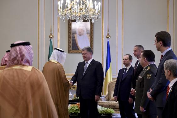 Президент України провів зустріч з Королем Саудівської Аравії