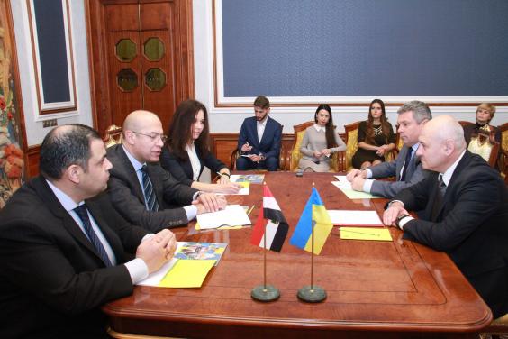 Марк Беккер провів зустріч з Послом Єгипту в Україні Хоссамом Ельдіном Алі