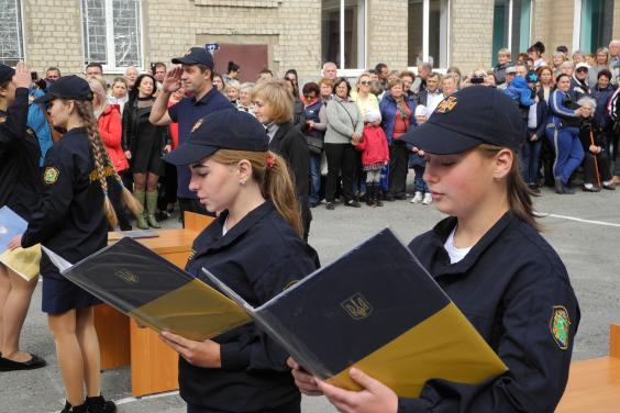 У  новоствореному ліцеї «Рятувальник» 160 учнів склали присягу на вірність українському народові