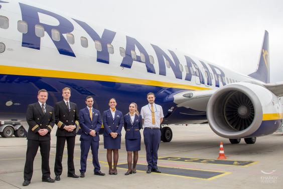 Ryanair відкрила рейси з Харкова у Вільнюс і Познань
