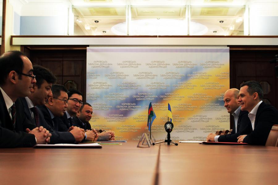 Олексій Кучер та посли Казахстану й Азербайджану спільно визначили напрямки для розвитку співробітництва на Харківщині