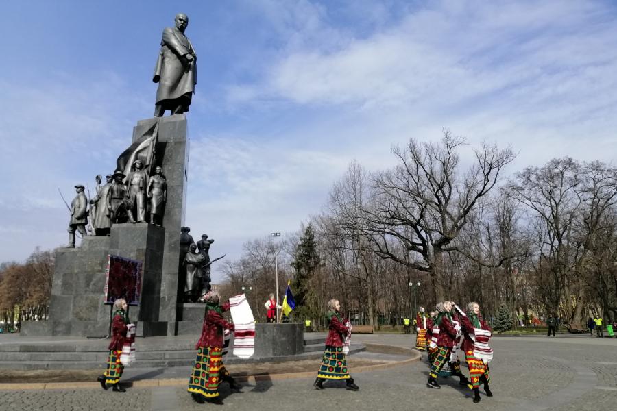 В Харькове отметили 206-ю годовщину рождения Тараса Шевченко