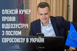 Олексій Кучер провів відеозустріч з Послом Європейського Союзу в Україні