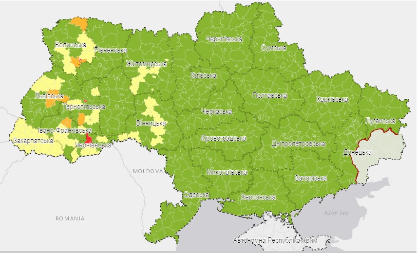 Харківська область – у «зеленій» зоні карантину