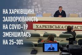 На Харківщині захворюваність на COVID-19 зменшилась на 25-30%
