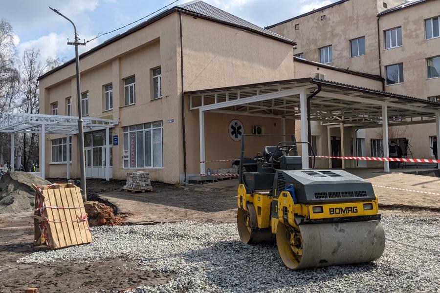 У Красноградській лікарні завершують капітальний ремонт приймального відділення
