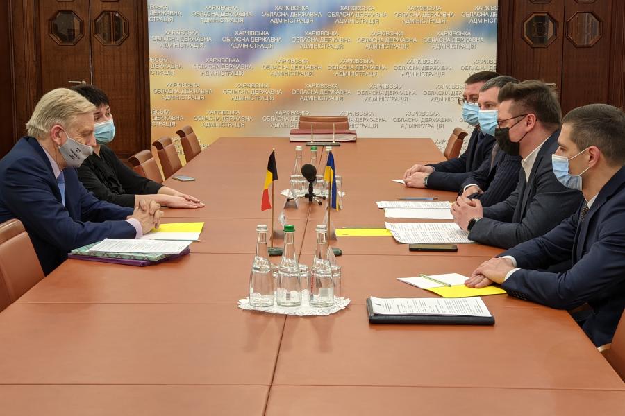 Антон Деньгуб та Роман Семенуха зустрілися з Послом Бельгії в Україні Алексом Ленартсом