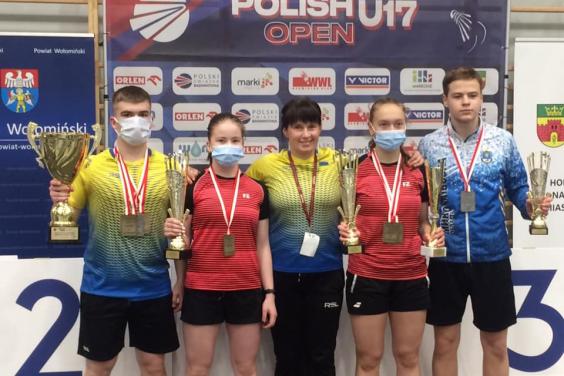 Харківські бадмінтоністи посіли призові місця на турнірі в Польщі