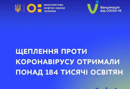Харківщина – у п`ятірці лідерів в Україні з вакцинації освітян