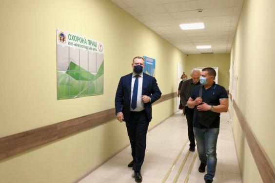 Михаил Черняк во время рабочей поездки осмотрел учреждения госпитальной базы Харьковщины