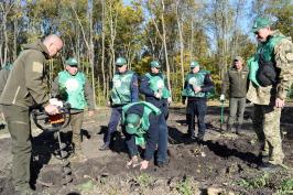 На Харківщині у межах програми Президента «Зелена країна» висадили 4 тис. сіянців дуба На Харківщині у межах програми Президента «Зелена країна» висадили 4 тис. сіянців дуба