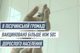 Ще одна громада в Харківській області досягла рівня вакцинації дорослого населення більш ніж 50%