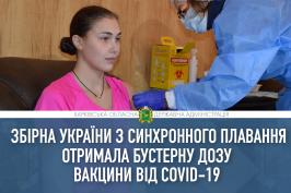 Збірна України з синхронного плавання отримала бустерну дозу вакцини від СОVID-19