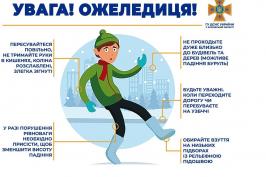 Як уникнути надзвичайних ситуацій під час ожеледиці
