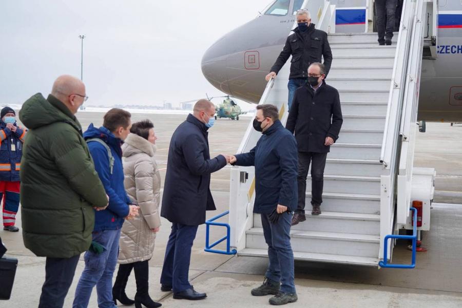 Голова Харківської ОДА зустрів міністрів Чехії, Австрії та Словаччини
