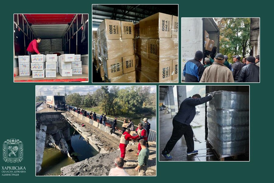 Більш ніж 300 тонн гуманітарної допомоги за тиждень отримали жителі Харківської області