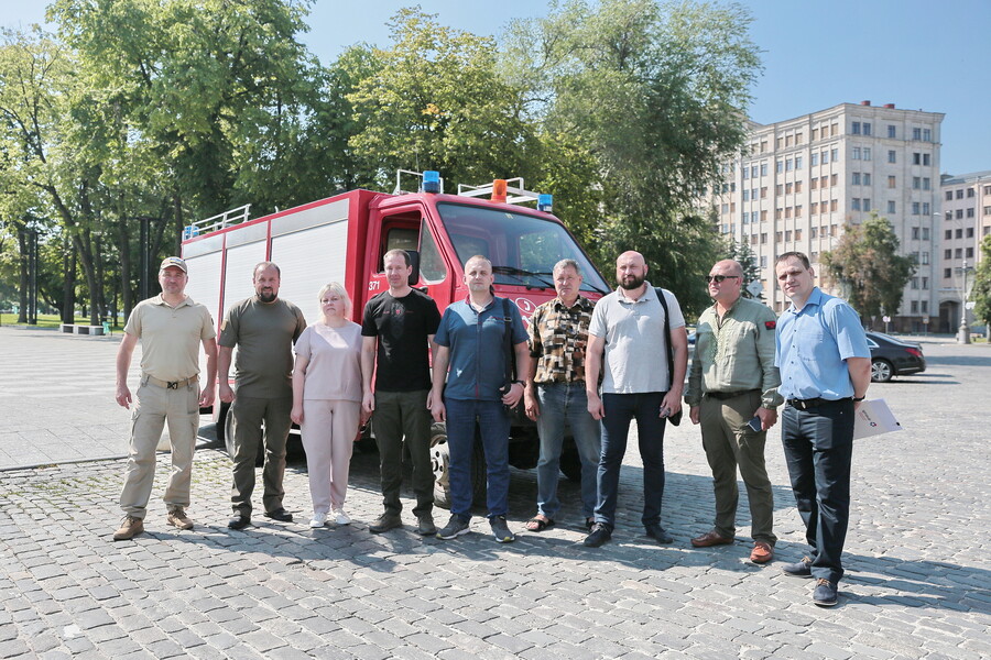 На потреби Куп’янської тергромади передали пожежно-рятувальну машину