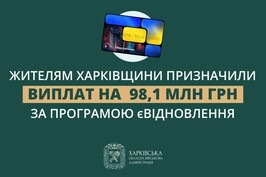 Жителям Харківщини призначили виплати на 98,1 млн грн за програмою єВідновлення – Олег Синєгубов