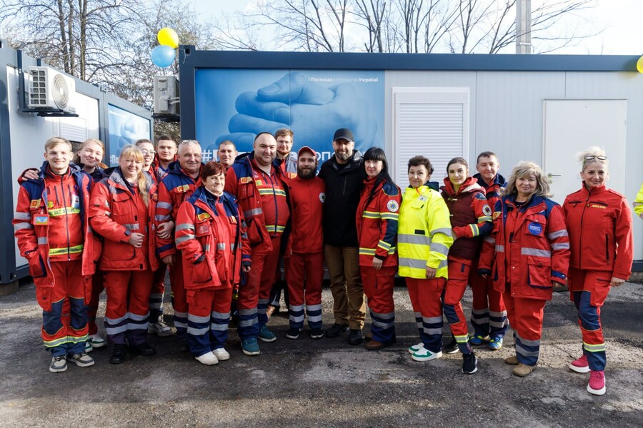 На Північній Салтівці встановили модульний центр екстреної медичної допомоги