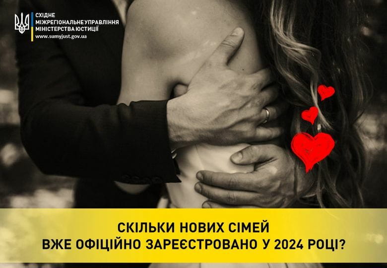 Від початку року на Харківщині уклали майже 4150 шлюбів