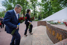 На Харківщині вшанували пам'ять ліквідаторів Чорнобильської катастрофи На Харківщині вшанували пам'ять ліквідаторів Чорнобильської катастрофи