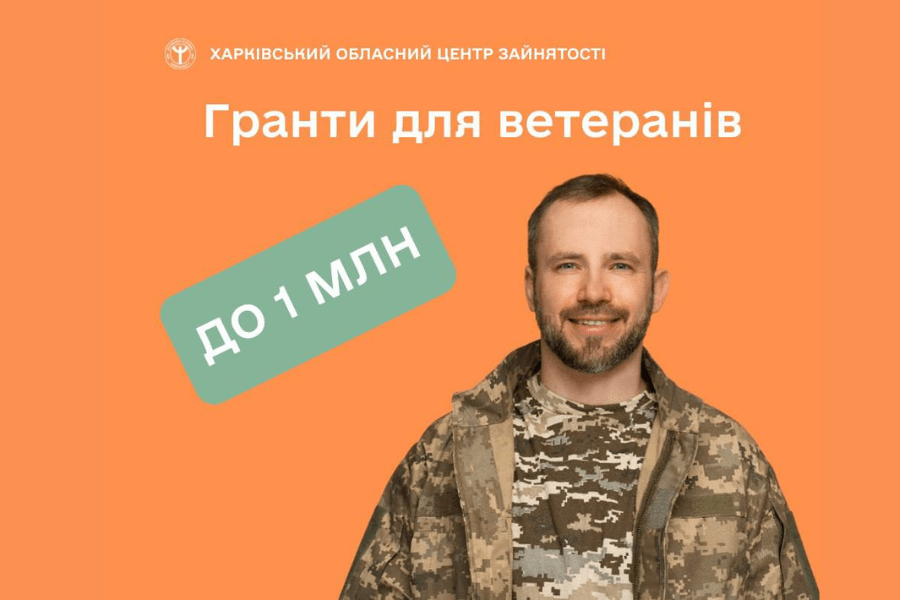 Держава надає гранти до 1 млн грн для ветеранів на розвиток бізнесу