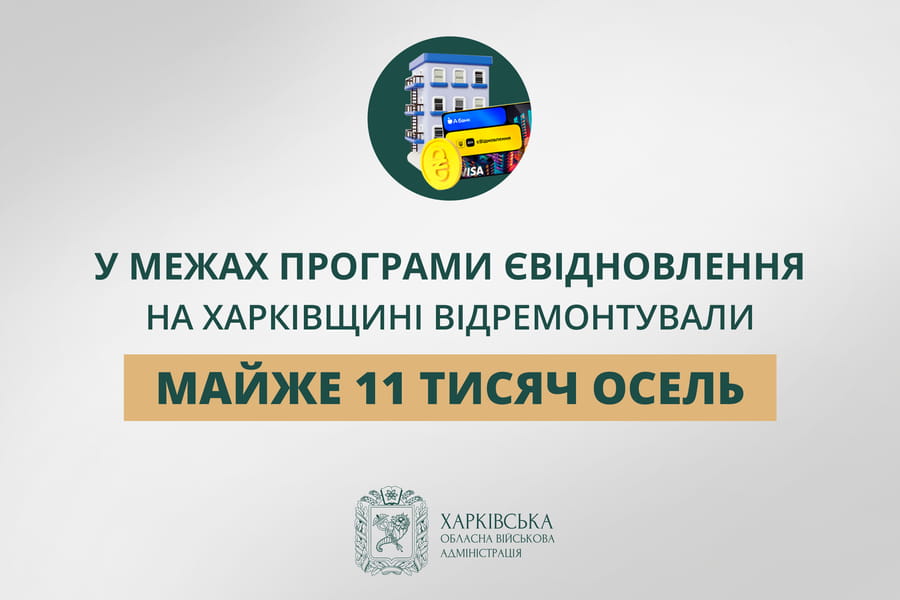 «У межах програми єВідновлення на Харківщині відремонтували майже 11 тисяч осель», – Олег Синєгубов