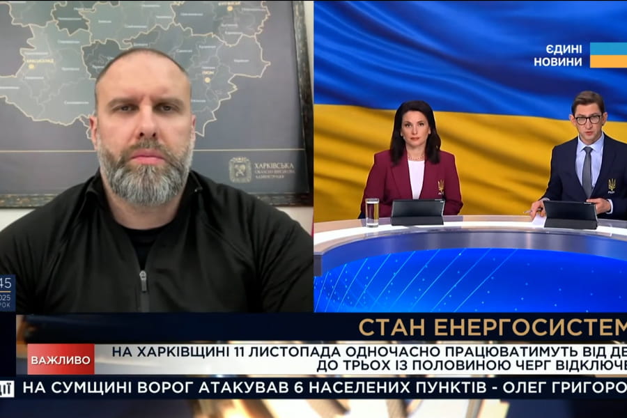 Олег Синєгубов у ефірі телемарафону «Єдині новини» розповів про оперативну ситуацію на Харківщині
