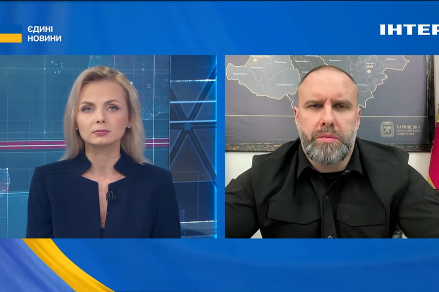 Олег Синєгубов в ефірі «Єдиних новин» розповів про оперативну ситуацію на Харківщині