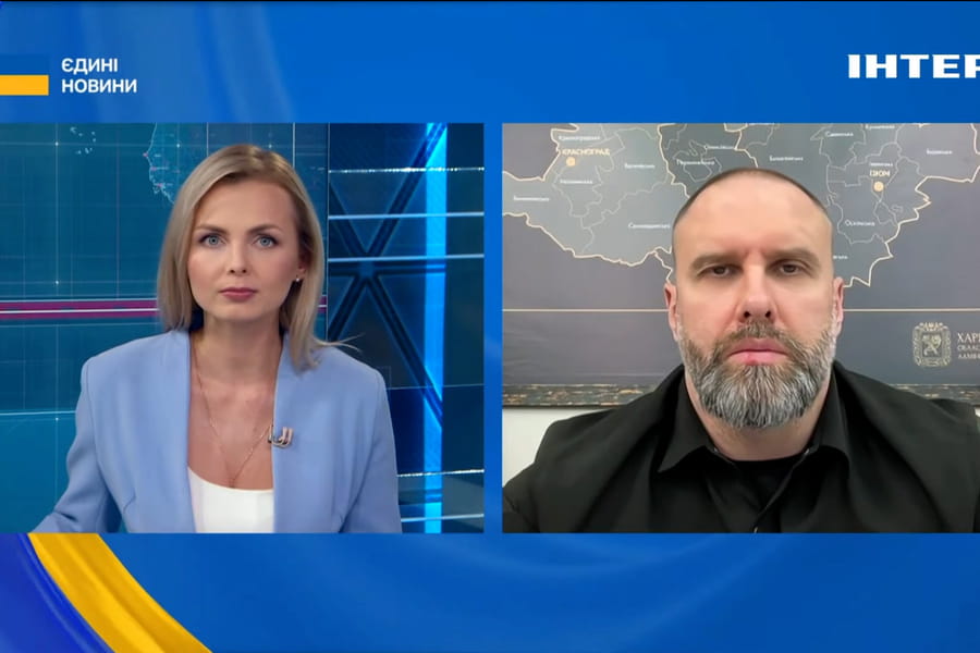 Олег Синєгубов в ефірі «Єдиних новин» розповів про оперативну ситуацію на Харківщині