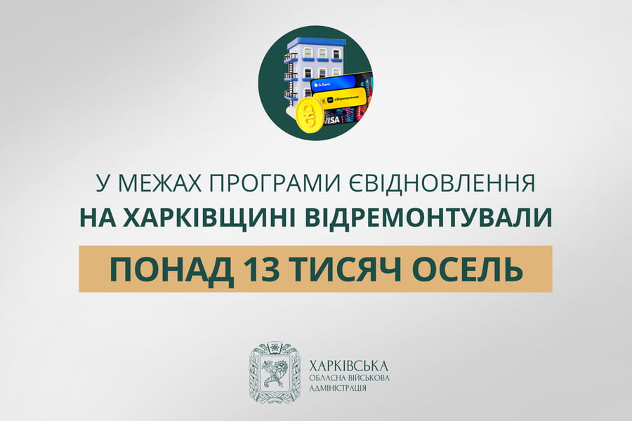 «У межах програми єВідновлення на Харківщині відремонтували понад 13 тисяч осель», — Олег Синєгубов
