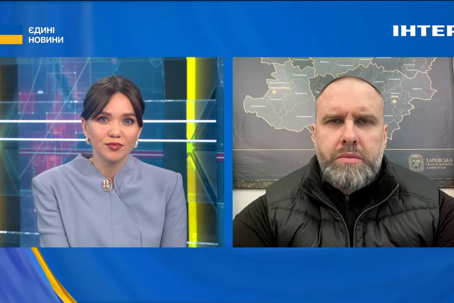 Олег Синєгубов в ефірі «Єдиних новин» розповів про оперативну ситуацію в Харківській області