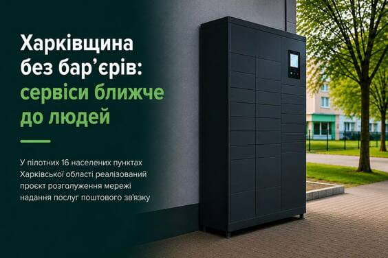 На Харківщині у 16 населених пунктах розширили доступ до поштових сервісів