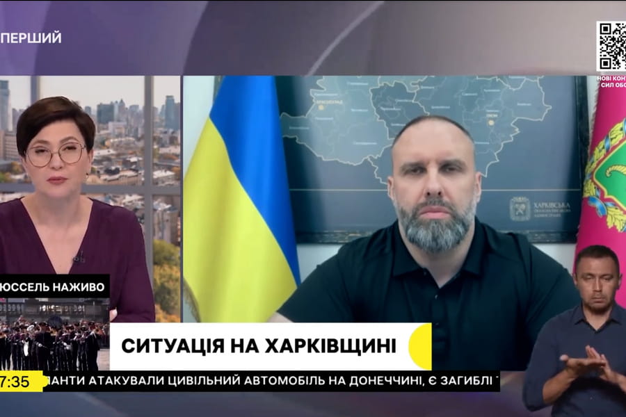 Олег Синєгубов в ефірі телепроєкту «Суспільне Студія» розповів про ситуацію на Харківщині