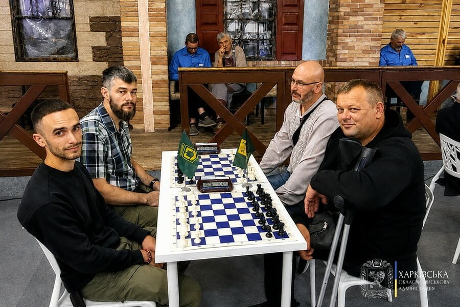 За ініціативи Харківської ОВА відбувся відкритий обласний турнір із шахів серед ветеранів війни