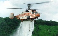 При гасінні лісової пожежі в Дворічанському районі були задіяні 2 вертольоти