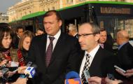 В Харкові презентовані перші 8 автобусів, що отримані у рамках підготовки міста до Євро 2012