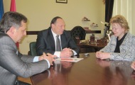 Євген Савін зустрівся з головою комітету у справах молоді та туризму Курської області