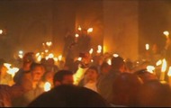 Відео сходження Благодатного вогню 23 квітня 2011 року в Храмі Гробу Господнього в Єрусалимі