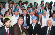 Координатор системи ООН в Україні пан Олів’є Адам дав позитивну оцінку військово-патріотичній роботі з учнями середніх навчальних закладів Харкова